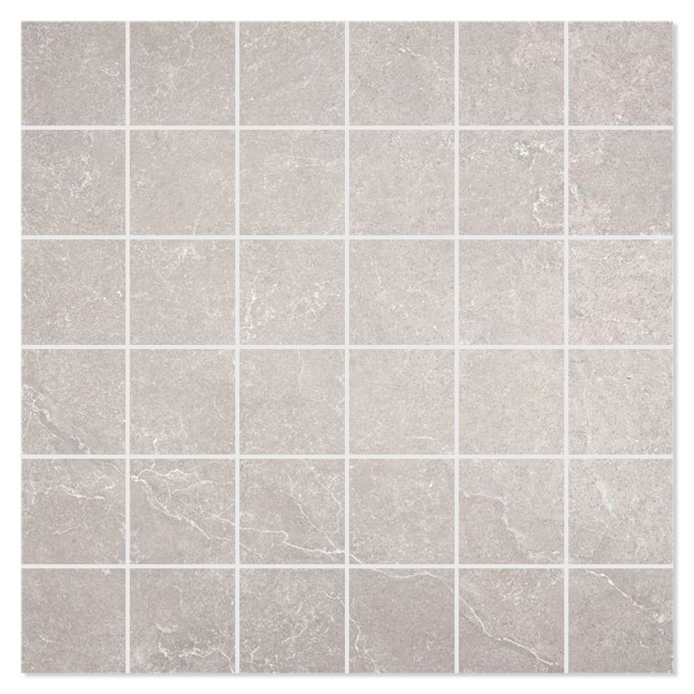 Mosaikkflis Pulse Grå Matt 30x30 (5x5) cm